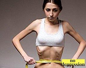 Psychology of onset, symptoms, signs and effects of anorexia